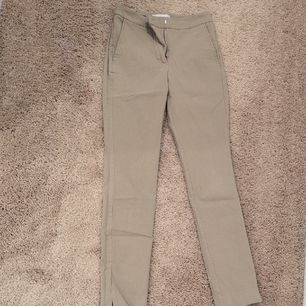 Mango Beige Casual Trousers